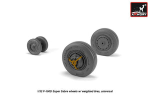 Roues Armory Models AW32303 F-100D Super Saber avec pneus lestés 1/32 – image 2