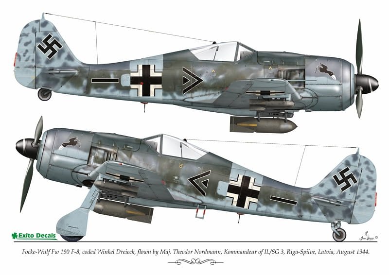 Exito ED48004 DECALS Luftwaffe Ground Attackers vol.1 - Ju 87 D-3, Hs 129, Fw 190F-8 1/48 – Bild 4