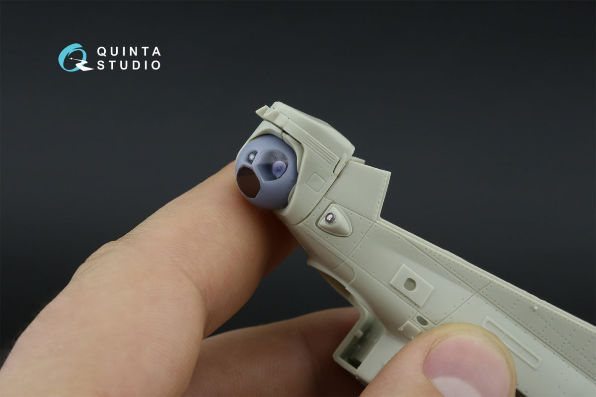Quinta Studio QD+48535 AH-1Z Zulu Cobra/Viper 3D-Printed &amp;amp; coloured Interior on decal paper (KittyHawk) (with 3D-printed resin parts) 1/48 – immagine 7