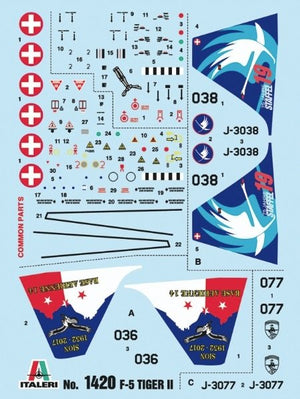 Italeri 1420 F-5E Swiss Air Force 1/72 – imagen 5
