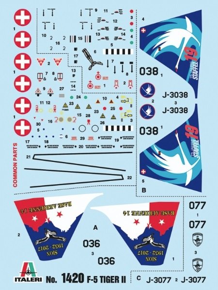 Italeri 1420 F-5E Swiss Air Force 1/72 – imagen 5