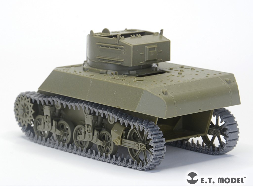 E.T. Model P35-039 WWII US ARMY M3/M5 Stuart Light Tank T36E6 Workable Track ( 3D Printed ) 1/35 – immagine 5