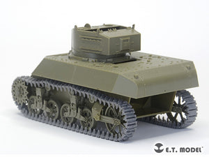 E.T. Model P35-039 WWII US ARMY M3/M5 Stuart Light Tank T36E6 Workable Track ( 3D Printed ) 1/35 – immagine 5