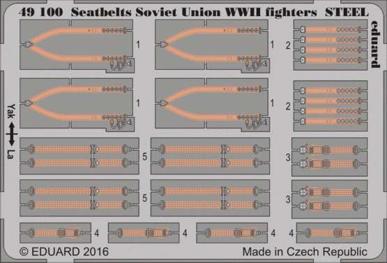 Eduard BIG49342 Seatbelts WWII Allied AF STEEL 1/48 – imagen 4