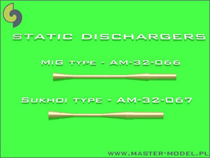 Master AM-32-066 Static dischargers - type used on MiG jets (14pcs) 1/32 – imagen 3
