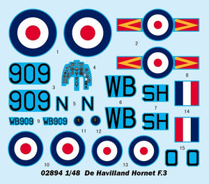 Trumpeter 02894 De Havilland Hornet F.3 – imagen 4