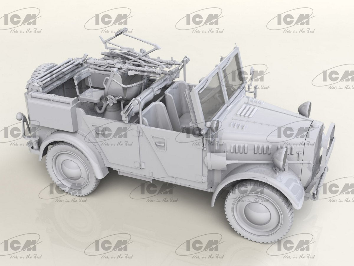 ICM 35584 le.gl.Einheits-Pkw Kfz.4 WWII German Light Anti-Aircraft Vehicle 1/35 – imagen 2