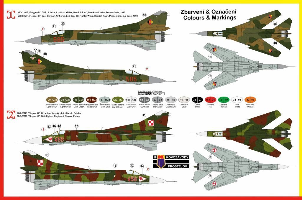 Kozavody Prostejov KPM0050 MiG-23MF 1/72 – zdjęcie 2