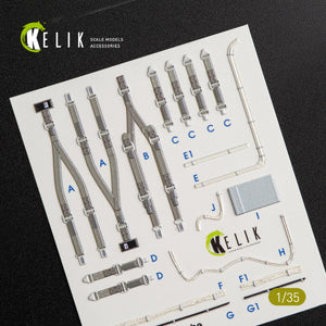 KELIK K35009 CH-54A TARHE INTERIOR 3D DECALS FOR ICM KIT 1/35 – Bild 3
