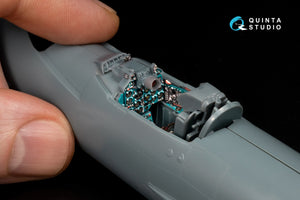 Quinta Studio QD+48552 MiG-21R (green cockpit panels) 3D-Printed &amp;amp; coloured Interior on decal paper (Eduard) (with 3D-printed resin parts) 1/48 – immagine 10