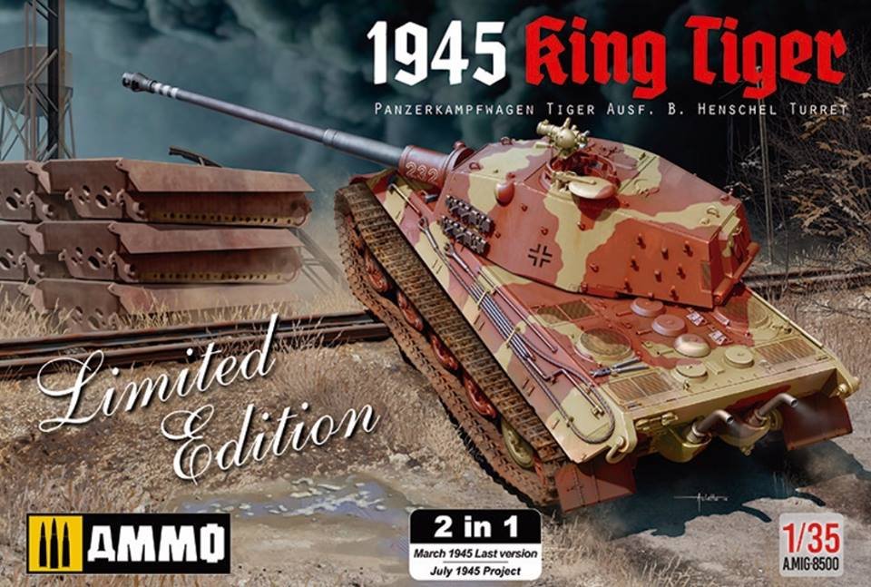 Munitions du Mig Jimenez 8500 King Tiger Ausf. Tourelle B. Henschel 1945 1/35
