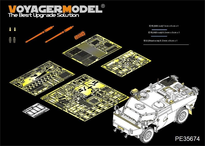 Modèle Voyager PE35674 Fennek allemand moderne LGS - Version néerlandaise (pour TRUMPETER 05533) 1/35