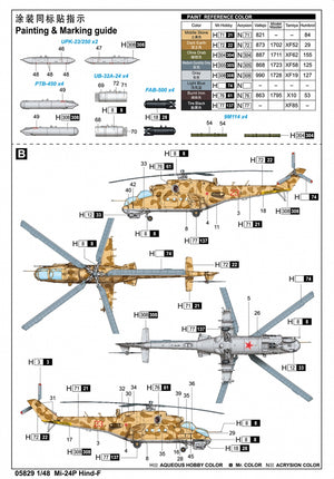 Trumpeter 05829 Mi-24P Hind-F 1/48 – zdjęcie 3