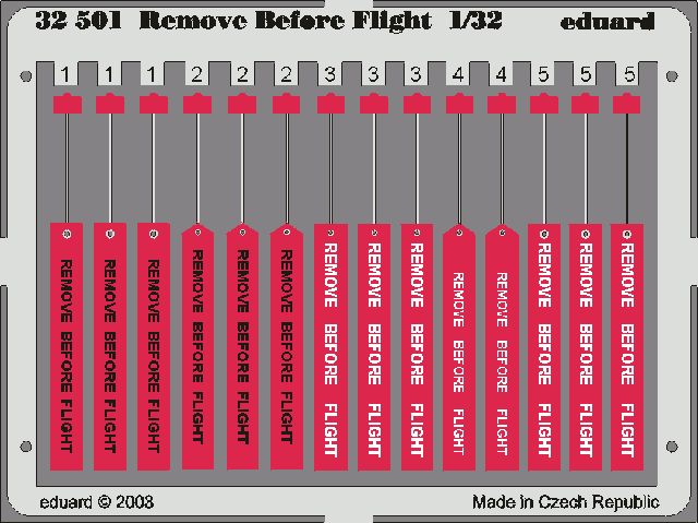 Eduard 32501 Remove Before Flight 1/32