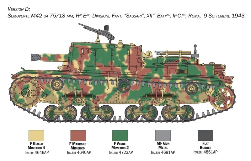 Italeri 6569 SEMOVENTE M42 da 75/18 1/35 – imagen 9
