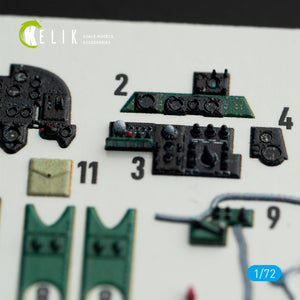 KELIK K72060 M6A1 SEIRAN INTERIOR 3D DECALS FOR TAMIYA KIT 1/72 – imagen 4