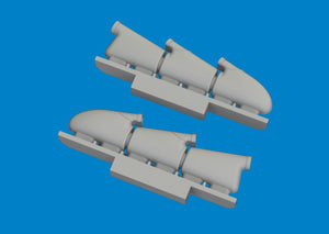 Eduard 672408 Spitfire Mk. V three-stacks exhaust rounded PRINT Tamiya 1/72 – imagen 3