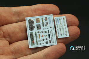 Intérieur imprimé en 3D et coloré sur papier décalcomanie Quinta Studio QD72122 P-47D Thunderbolt Razorback (Tamiya) 1/72 – image 5