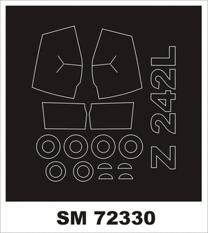 Montex SM72330 ZLIN 242L AZ MODÈLE 1/72