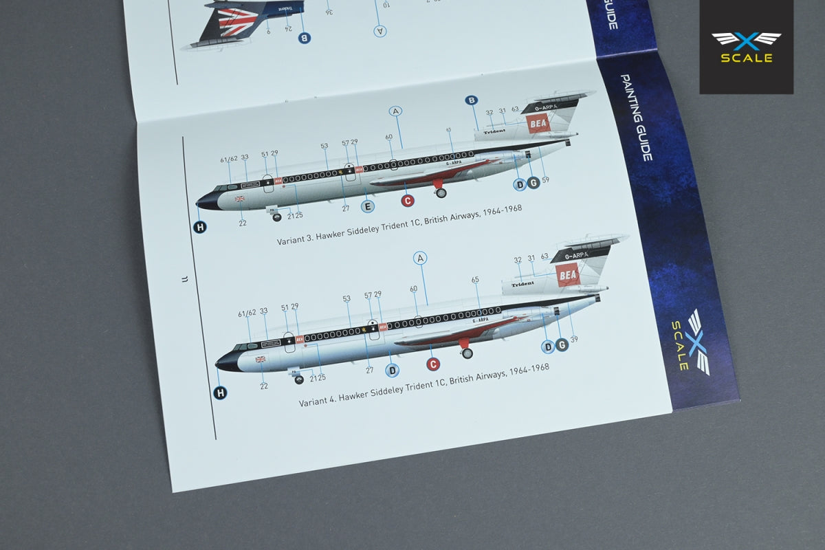 X-Scale 144003 Airliner HS-121 Trident 1C 1/144 – imagen 4
