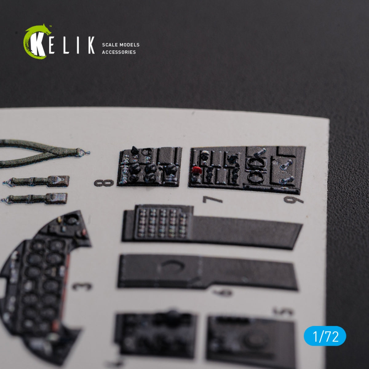 KELIK K72113 F9F-2 Panther interior 3D decals for HobbyBoss kit 1/72 – Bild 3