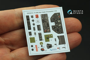 Quinta Studio QD32214 P-40M WarHawk 3D-Printed coloured Interior on decal paper (Trumpeter) 1/32 – Bild 4