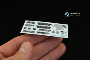 Intérieur imprimé en 3D et coloré sur papier décalcomanie Quinta Studio QD48049 F/A-18E (pour maquette Hasegawa) 1/48 – image 5