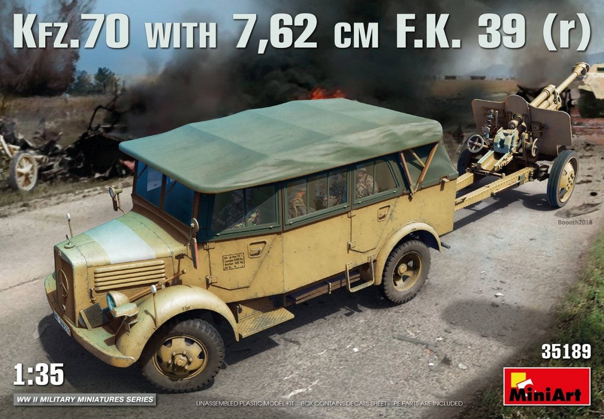 MiniArt 35189 Kfz.70 &amp;amp; 7,62 cm FK 39 (r) 1/35