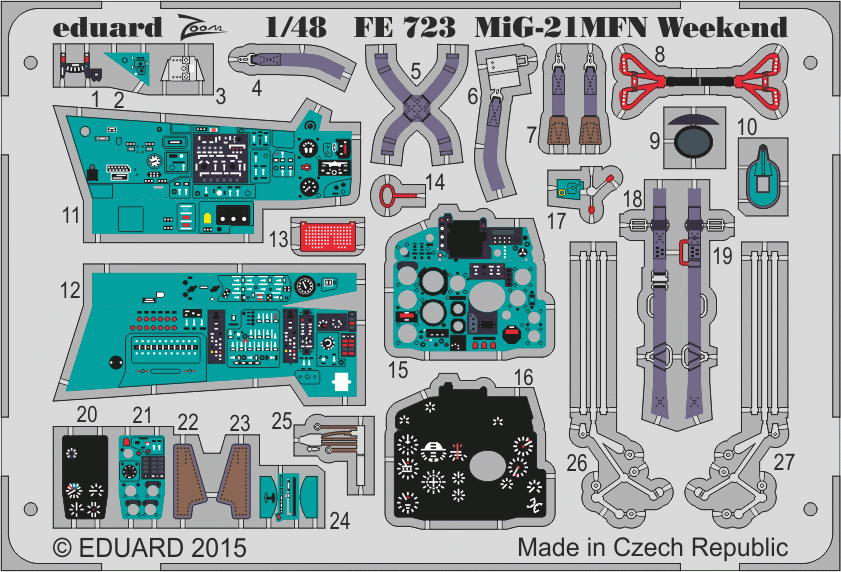 Eduard FE723 MiG-21MFN Weekend EDUARD 1/48