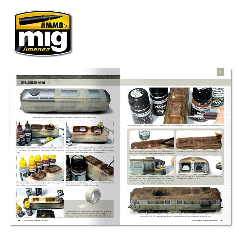 AMMO of Mig Jimenez 6250 MODELLING SCHOOL - RAILWAY MODELING: PAINTING REALISTIC TRAINS – immagine 9