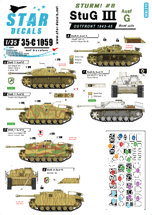 Star Decals 35-C1059 Sturm # 8 1/35