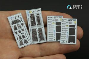 Quinta Studio QD48418 F-16D block 30 3D-Printed &amp;amp; coloured Interior on decal paper (Kinetic 2022 tool) 1/48 – immagine 3