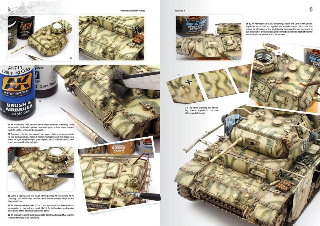 AK Interactive 514 WWII GERMAN MOST ICONIC SS VEHICLES. VOLUME 1 – immagine 9