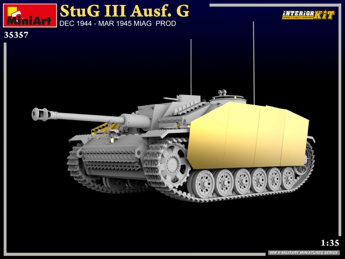 MiniArt 35357 StuG III Ausf. G DEC 1944 – MAR 1945 MIAG PROD. INTERIOR KIT 1/35 – immagine 6