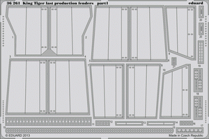 Eduard 36261 King Tiger last production fenders 1/35 Academy – immagine 2