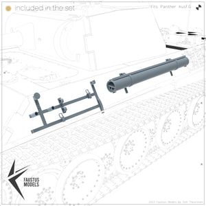 Faustus Models FM35022 Panther Ausf.G Tool Racks [Open] 1/35