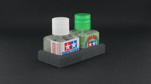 Ultimate Modelling UMP138 Ultimate Glue Bottle Double Holder(for Tamiya) Grey – zdjęcie 2