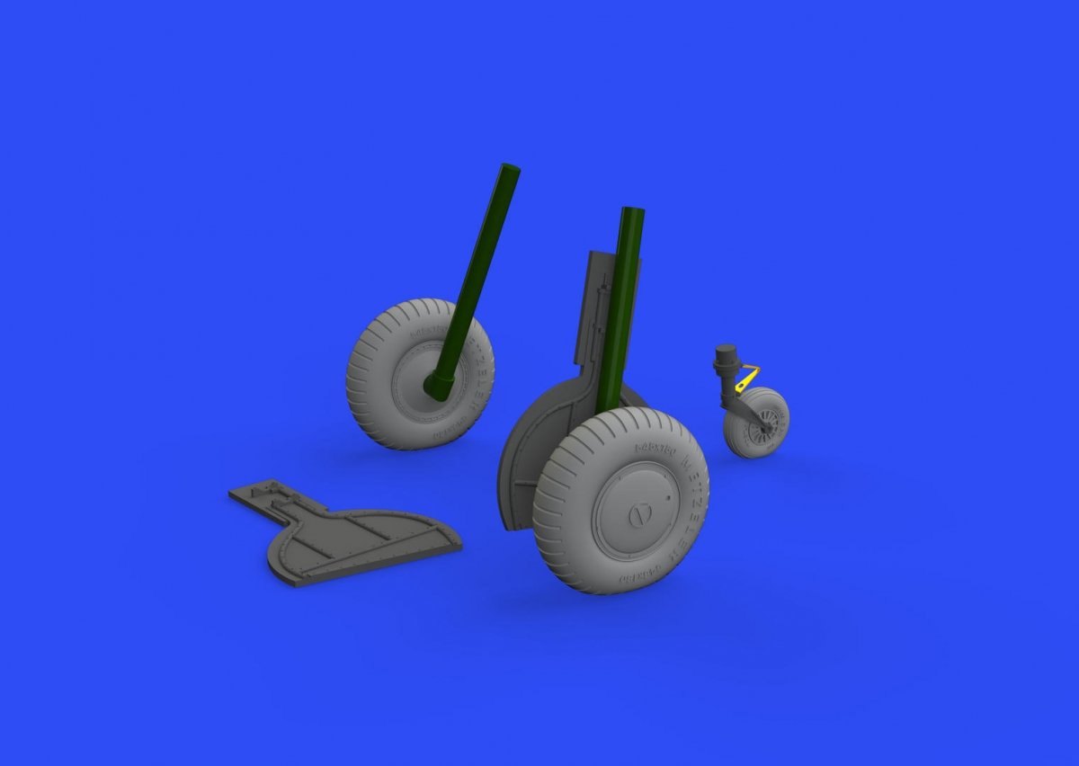 Eduard 632150 Bf 108 wheels 1/32 EDUARD – immagine 2