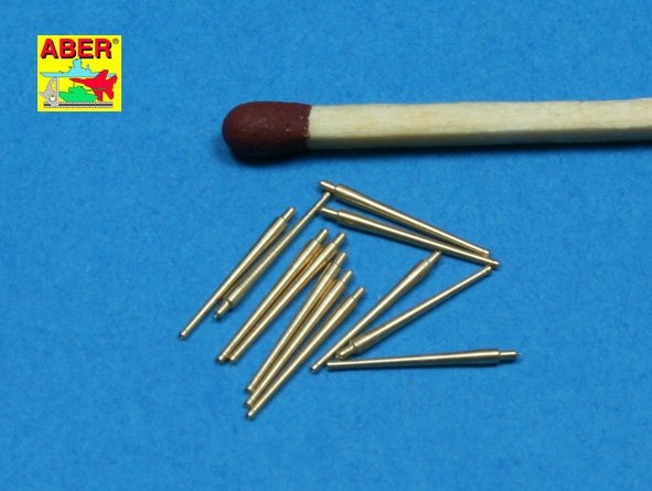 Aber 350L-41 Set of 12 pcs 100 mm barrels M1930 L45 for French ships 1/350 – imagen 3