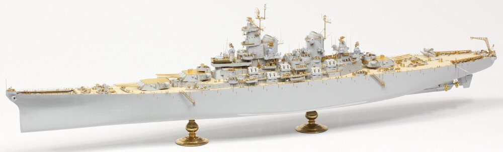 Pontos 37034FB USS BB-63 Missouri 1945 Advanced Detail Up Set for Hobbyboss Kit (Deck Blue 20B stained wooden deck) 1/350 – imagen 2