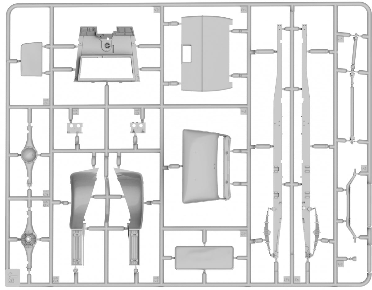 MiniArt 35459 German 3t Cargo Truck 3.5-36s Late Production 1/35 – immagine 39