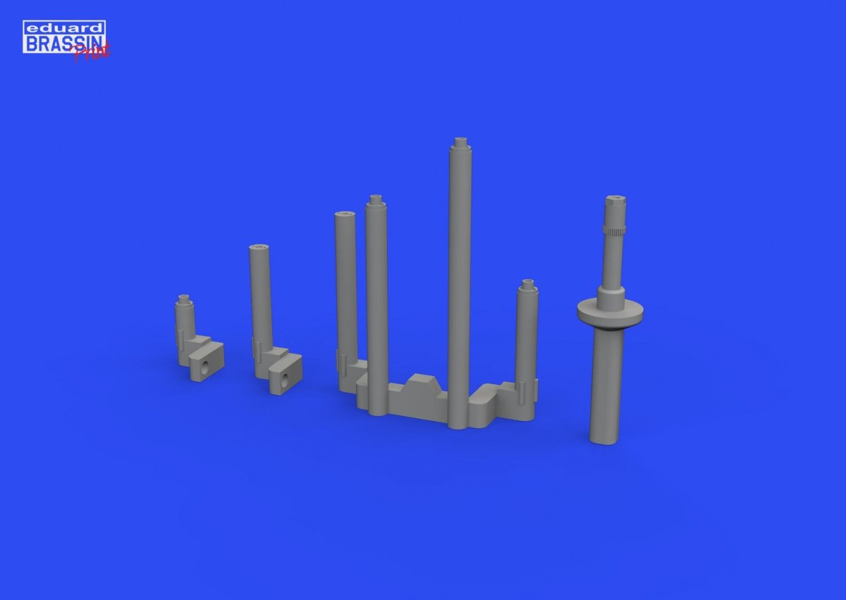 Eduard 648789 P-38J gun barrels PRINT TAMIYA 1/48 – imagen 2