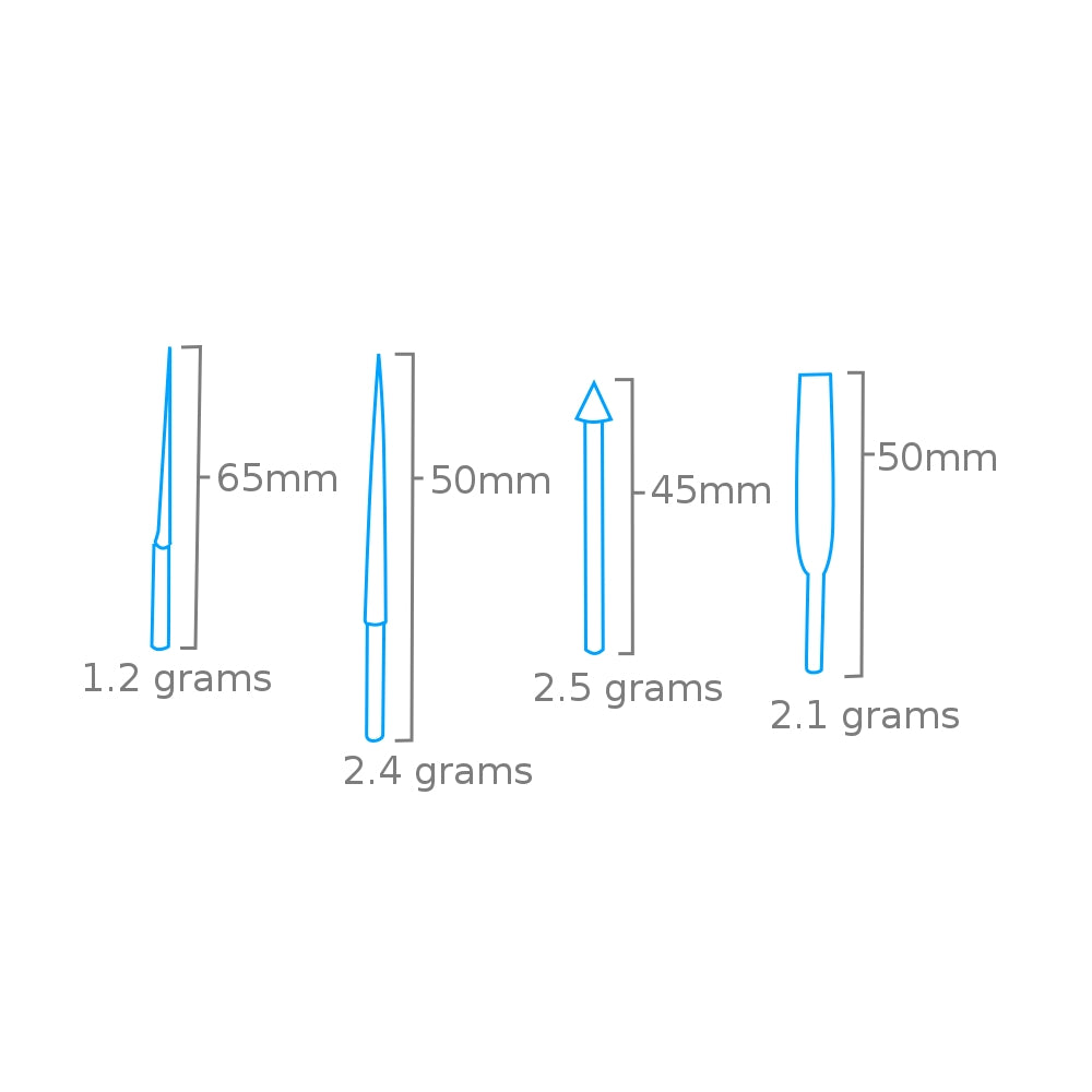 Modelcraft PFL6009-S 4 Pce Diamond Reamer &amp;amp; File Accessory Set – imagen 2