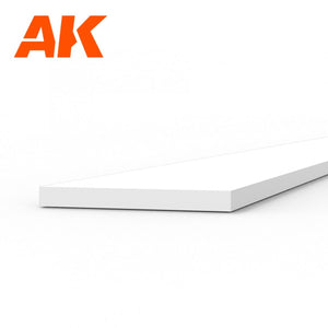 AK Interactive AK6512 STRIPS 0.50 X 5.00 X 350MM – STYRENE STRIP – (10 UNITS) – immagine 2