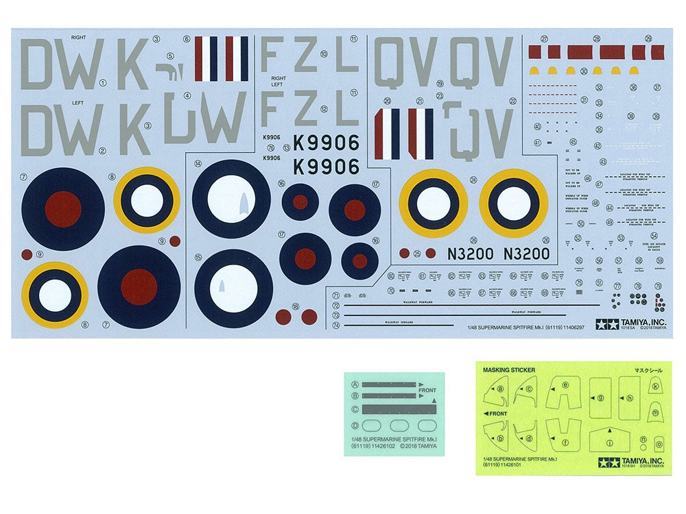 Tamiya 61119 Supermarine Spitfire Mk.I 1/48 – immagine 15