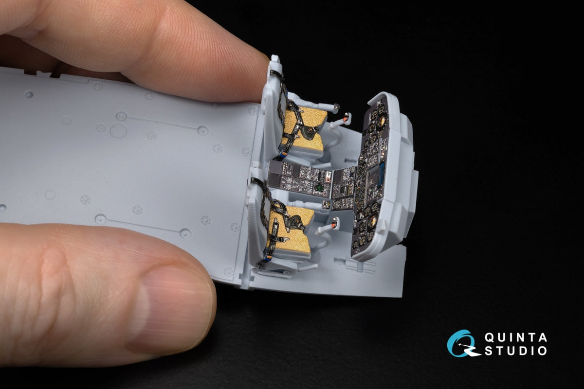Quinta Studio QD+48454 Lynx AH-7 3D-Printed &amp;amp; colored Interior on decal paper (Airfix) (with 3D-printed resin parts) 1/48 – image 9
