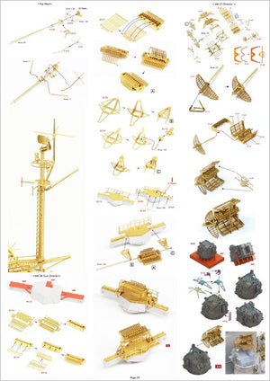 Pontos 37034FN USS BB-63 Missouri 1945 &amp;quot;Advanced&amp;quot; Detail Up Set for Hobbyboss Kit (Teak Tone wooden deck) 1/350 – zdjęcie 12