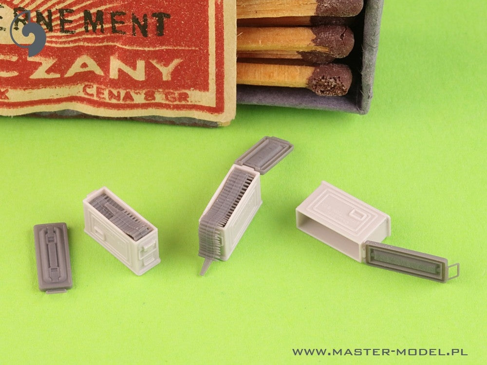 Master GM-35-090 Skrzynki amunicyjne M1 do karabinu Browning M1919 .30cal (7,62mm) (6 szt.) - OTWARTE 1/35 – Bild 3