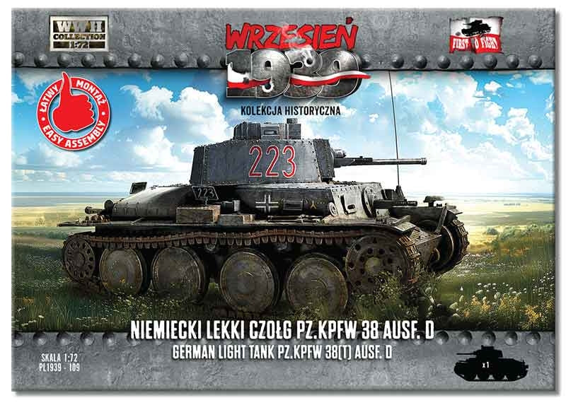 Premier char léger allemand PL109 Pz.Kpfw 38 Ausf. D 1/72 – image 2