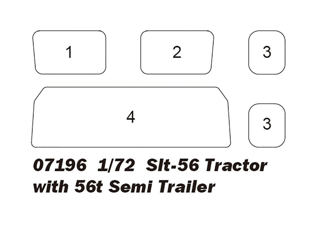 Trumpeter 07196 Slt-56 Tractor with 56t Semi Trailer 1/72 – imagen 5